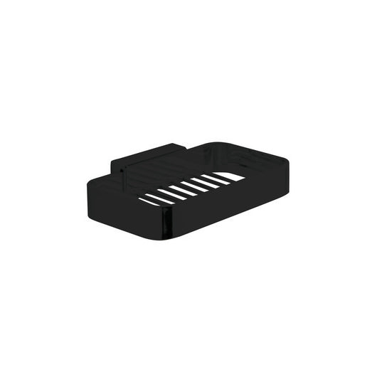 Inda - Cestino portaoggetti L.15 H.3 cm Lea nero opaco