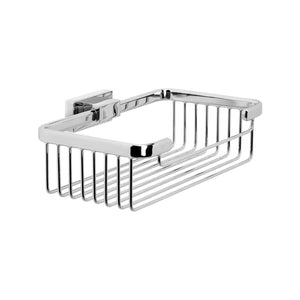 Inda - Cestino portaoggetti alto L.20 H.6 cm Lea cromo lucido