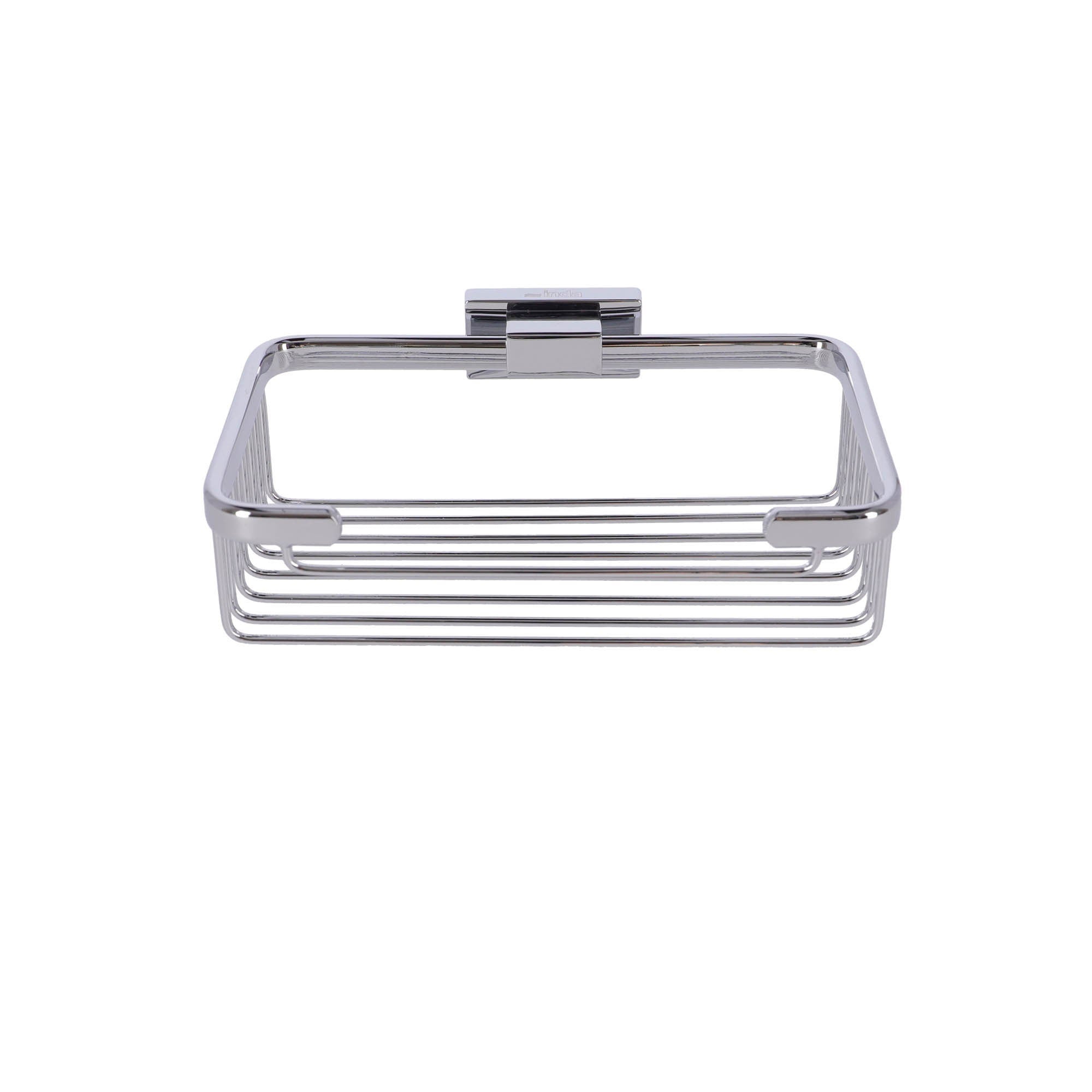 Inda - Cestino portaoggetti alto L.20 H.6 cm Lea cromo lucido