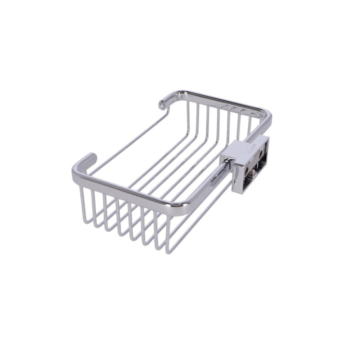 Inda - Cestino portaoggetti alto L.20 H.6 cm Lea cromo lucido