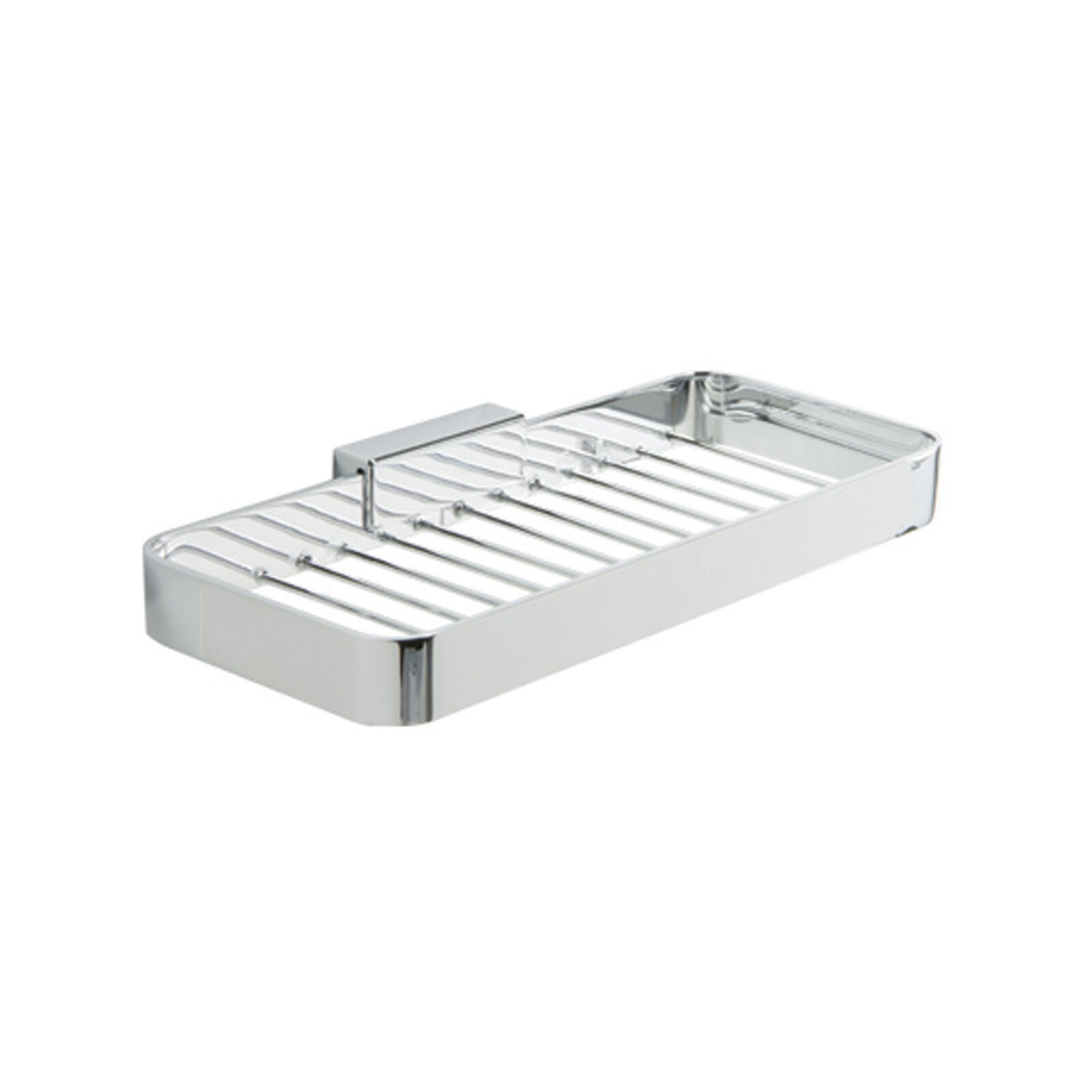 Inda - Cestino portaoggetti L.25 H.3 cm Lea cromo lucido