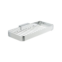 Inda - Cestino portaoggetti L.25 H.3 cm Lea cromo lucido