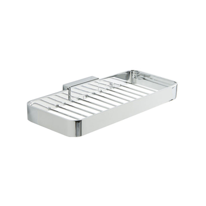 Inda - Cestino portaoggetti L.25 H.3 cm Lea cromo lucido