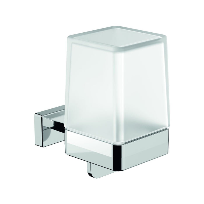 Inda - Dispenser sapone a leva a parete Lea cromo lucido/satinato 180 ml