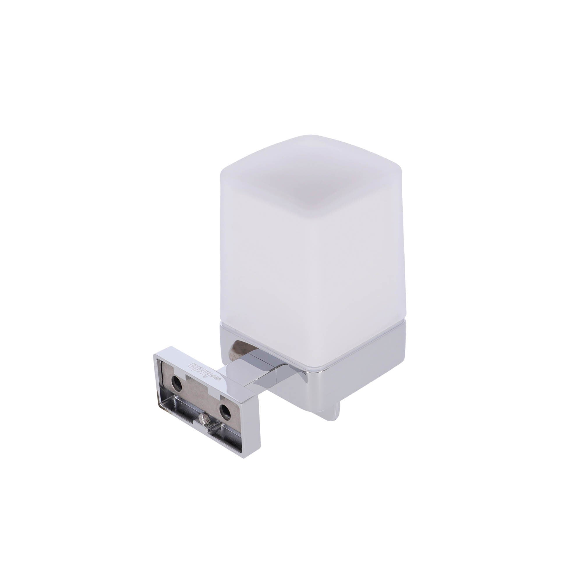 Inda - Dispenser sapone a leva a parete Lea cromo lucido/satinato 180 ml