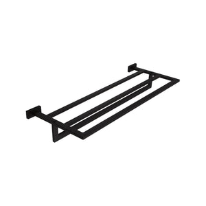 Inda - Porta teli con Porta asciugamani Lea nero L.66 cm