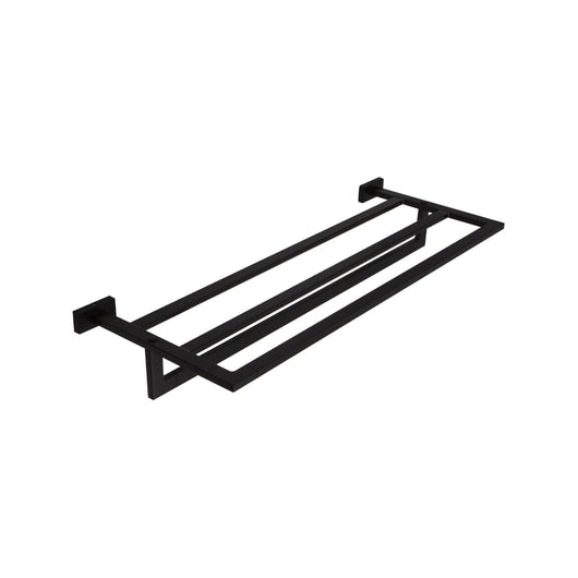 Inda - Porta teli con Porta asciugamani Lea nero L.66 cm