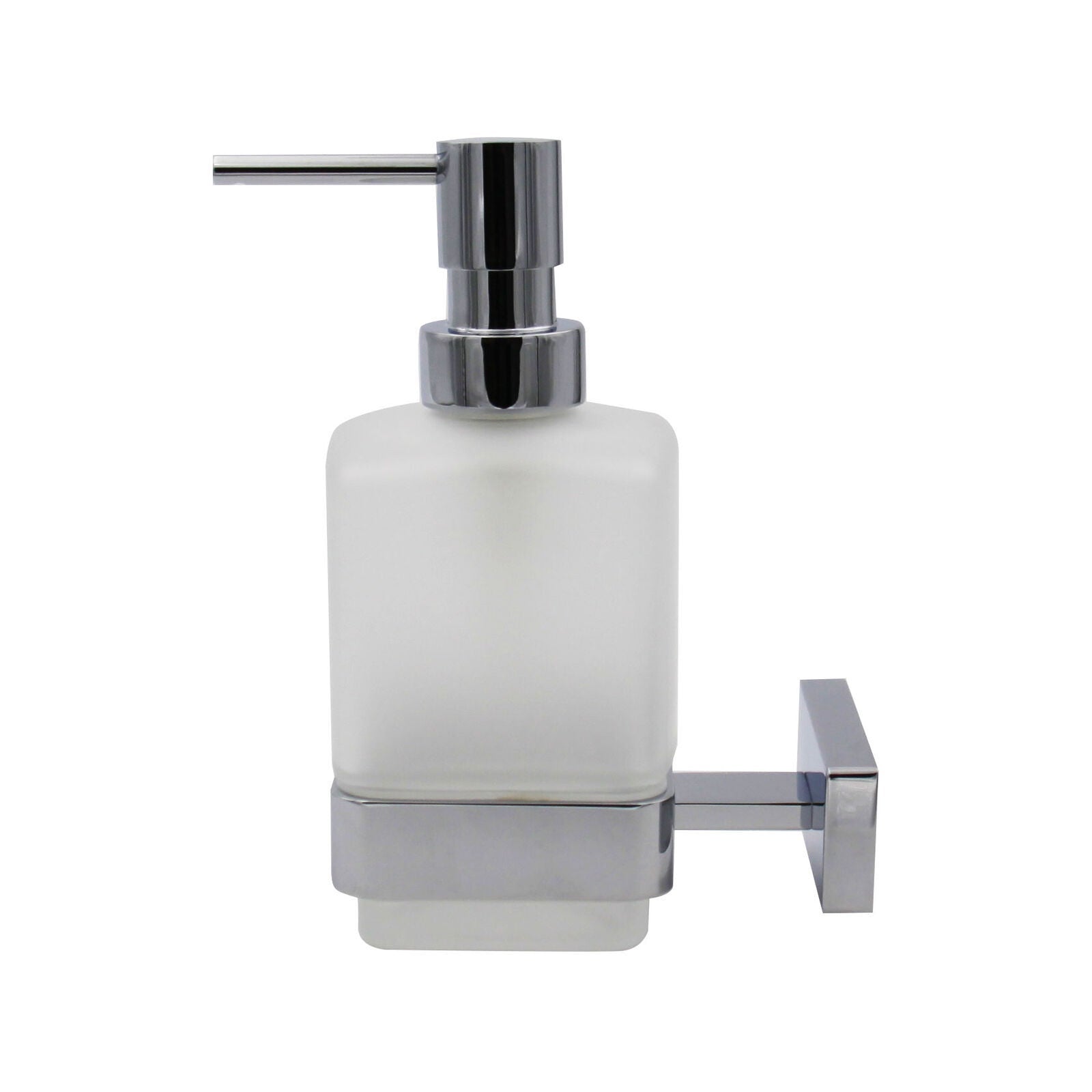 Inda - Dispenser sapone cromo lucido/vetro satinato 250 ml