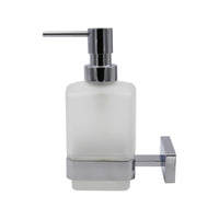 Inda - Dispenser sapone cromo lucido/vetro satinato 250 ml