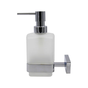 Inda - Dispenser sapone cromo lucido/vetro satinato 250 ml