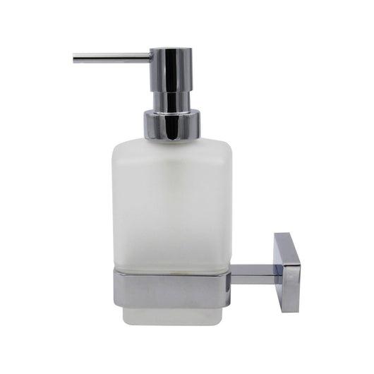 Inda - Dispenser sapone cromo lucido/vetro satinato 250 ml