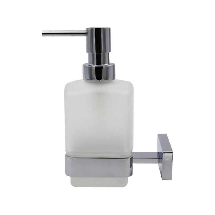 Inda - Dispenser sapone cromo lucido/vetro satinato 250 ml
