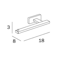 Inda - Porta rotolo carta igienica sinistro cromo lucido