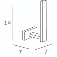 Inda - Portarotolo di scorta bianco lucido