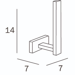 Inda - Portarotolo di scorta bianco lucido