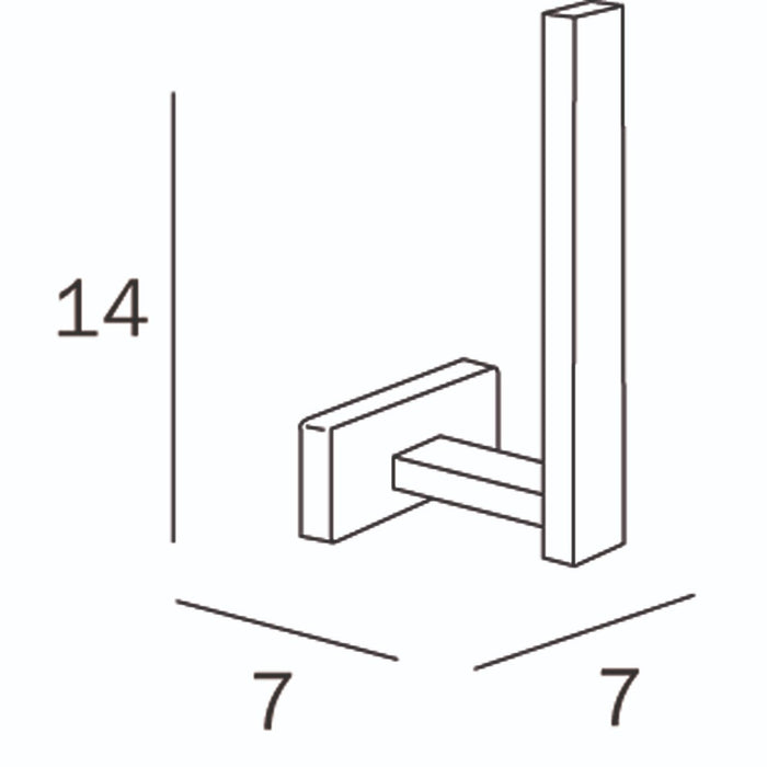 Inda - Portarotolo di scorta bianco lucido