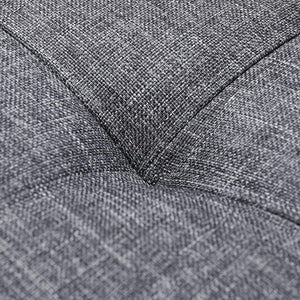 Panca con vano portaoggetti imbottito e pieghevole con coperchio incernierato grigio 13_0000373