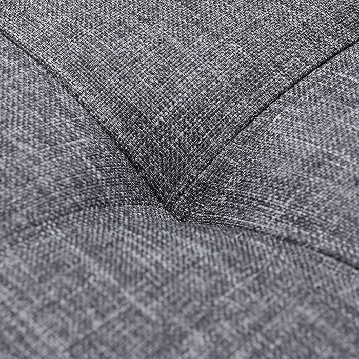 Panca con vano portaoggetti imbottito e pieghevole con coperchio incernierato grigio 13_0000373