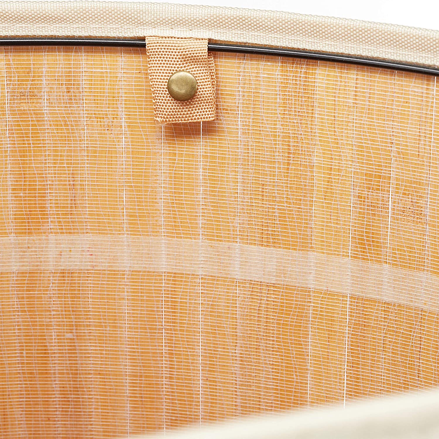 Cesto portabiancheria pieghevole con sacco triangolare 65 cm bambù natura 13_0001902_8