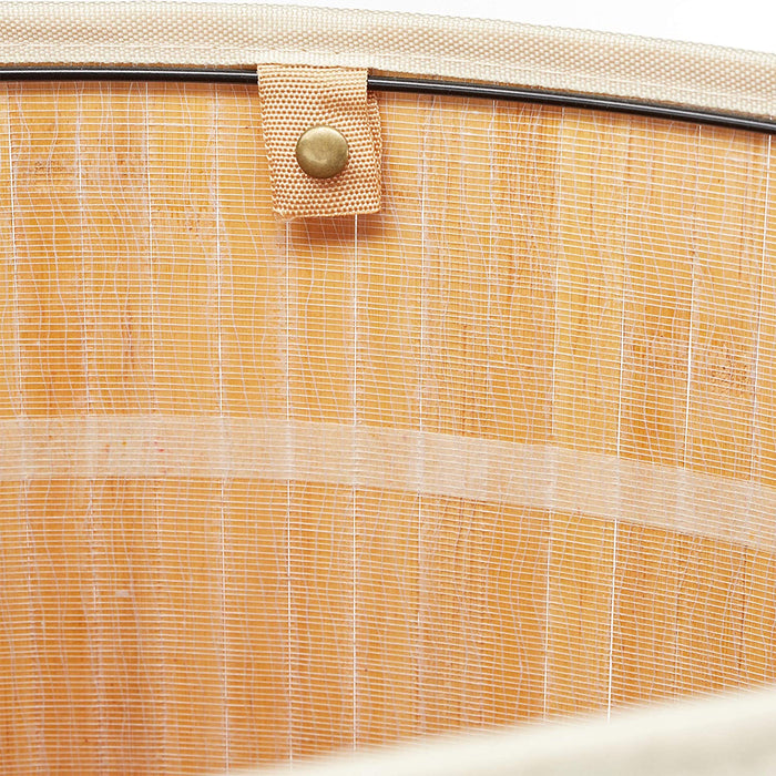 Cesto portabiancheria pieghevole con sacco triangolare 65 cm bambù natura 13_0001902_8