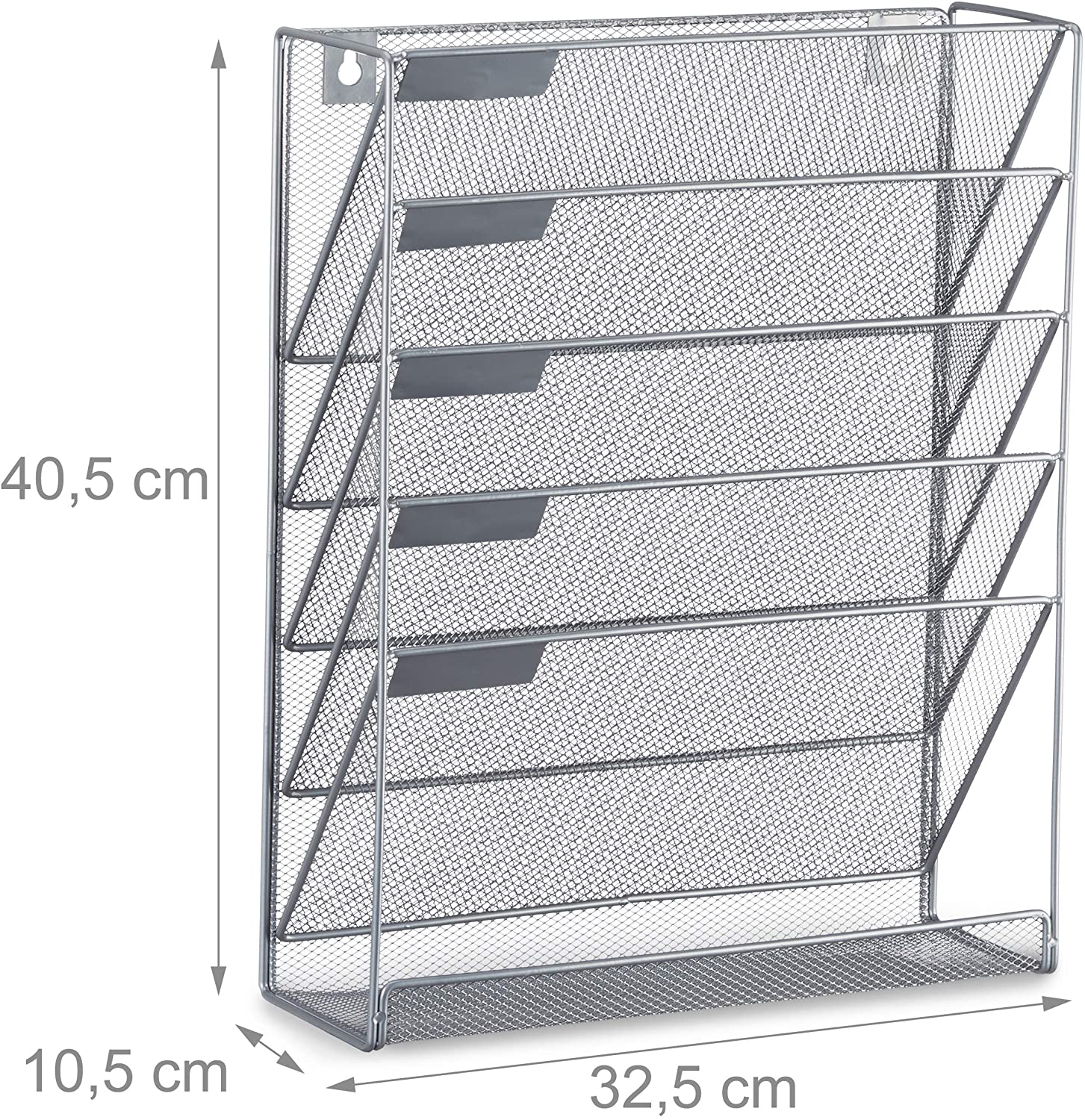 Portariviste da parete portariviste portariviste 6 vani in metallo 13_0002232