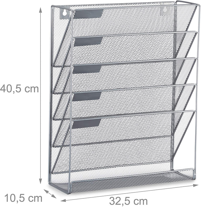 Portariviste da parete portariviste portariviste 6 vani in metallo 13_0002232
