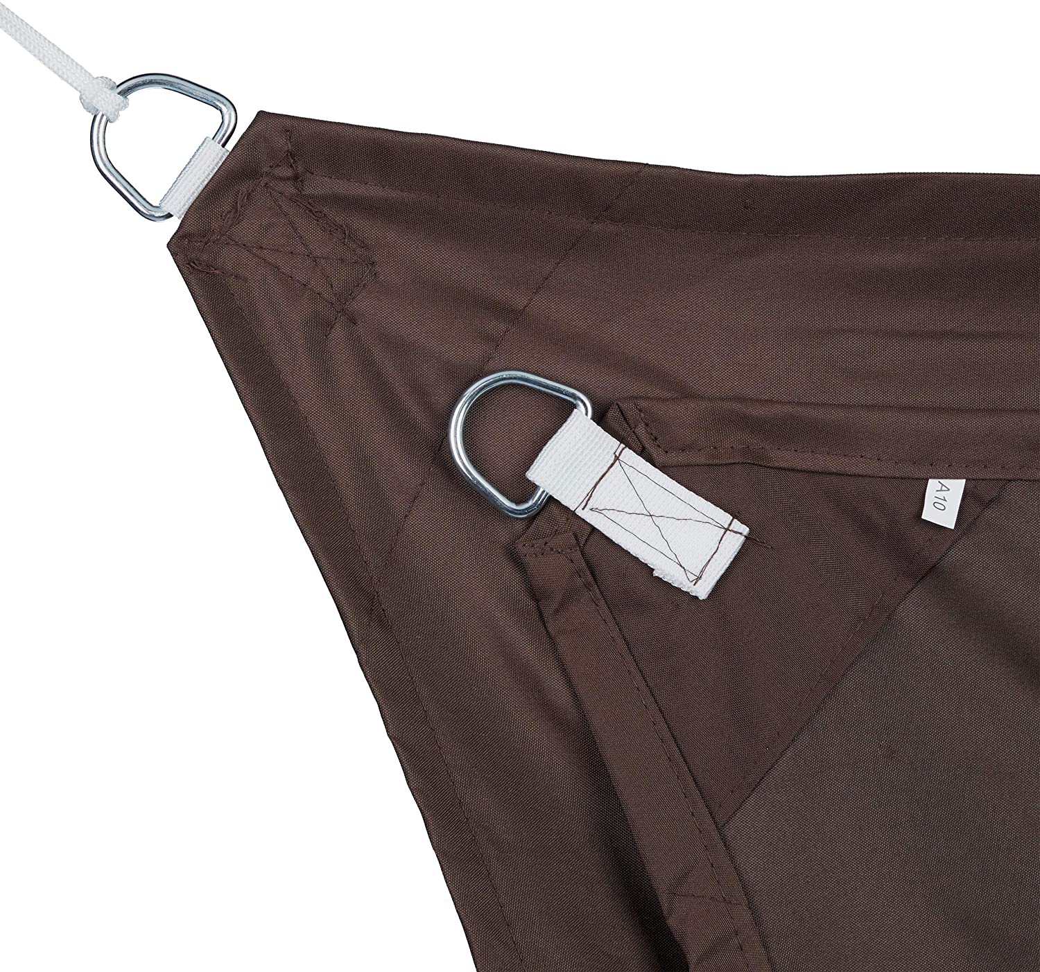 Vela ombreggiante a trapezio 3 x 4 x 2 m marrone 13_0002936