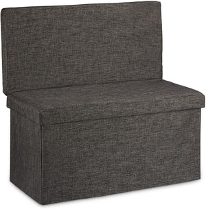 Sgabello contenitore pieghevole ottomano in lino 76 cm marrone 13_0002782_2