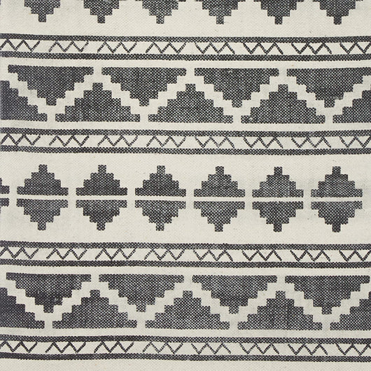 Tappeto runner con stampa geometrica per corridoio soggiorno 60 x 95 cm cotone bianco 13_0002833