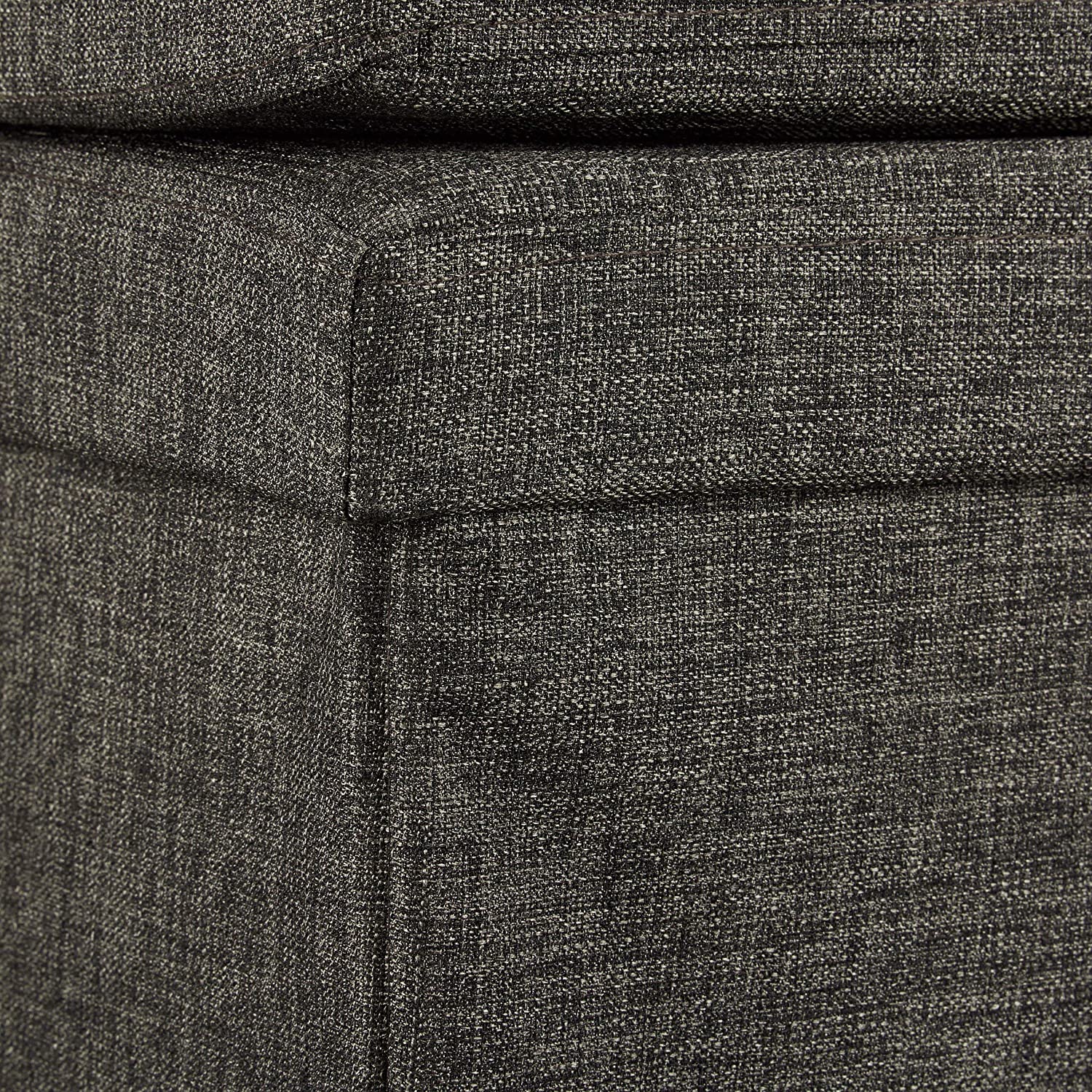 Sgabello contenitore pieghevole ottomano in lino 76 cm marrone 13_0002782_2