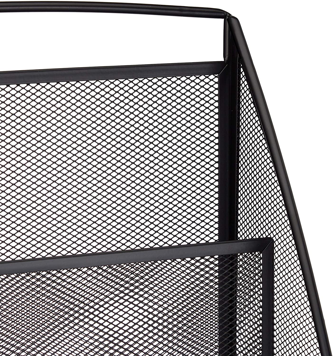 Portariviste in metallo portariviste portariviste 4 scomparti sala attesa nero 13_0002192_2