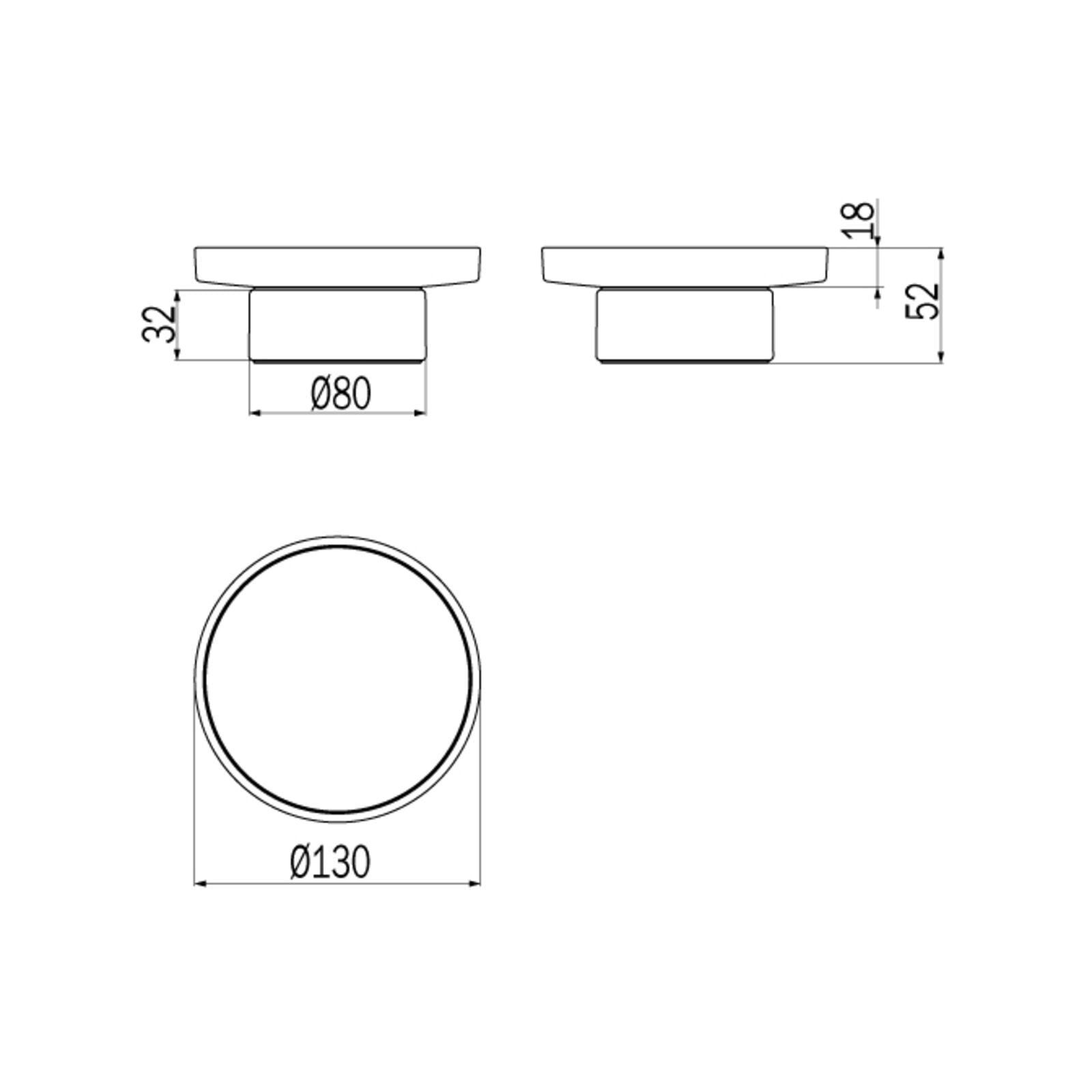 Inda - Portasapone da appoggio Mito nero opaco/vetro satinato