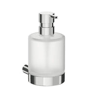 Inda - Dispenser sapone a parete Mito cromo lucido/vetro satinato 350 ml