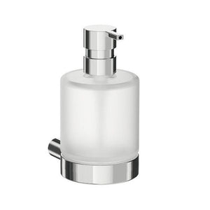 Inda - Dispenser sapone a parete Mito cromo lucido/vetro satinato 350 ml