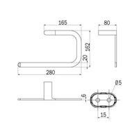 Inda - Porta asciugamani ad anello Mito cromo lucido