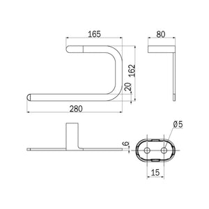 Inda - Porta asciugamani ad anello Mito cromo lucido