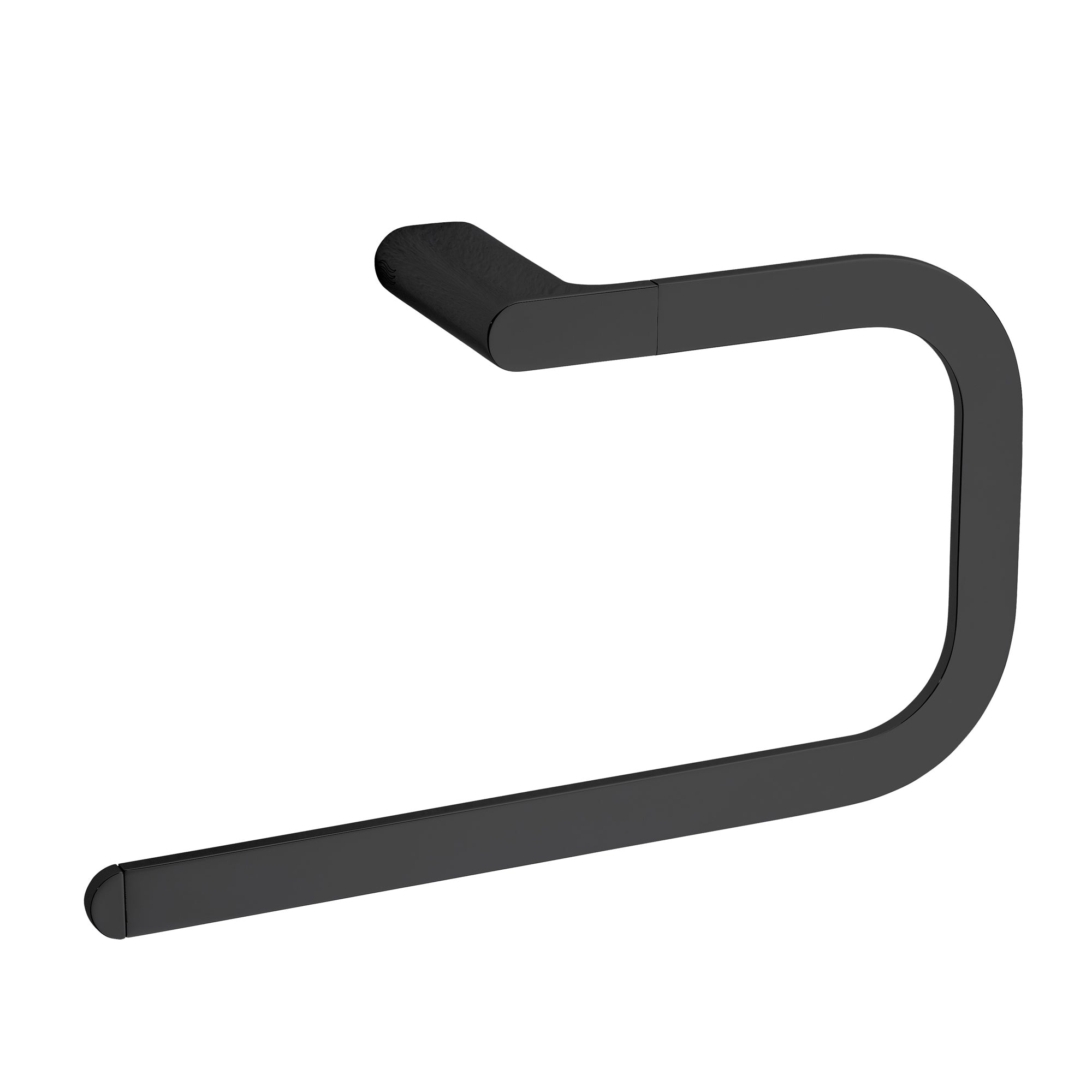 Inda - Porta asciugamani ad anello Mito nero opaco