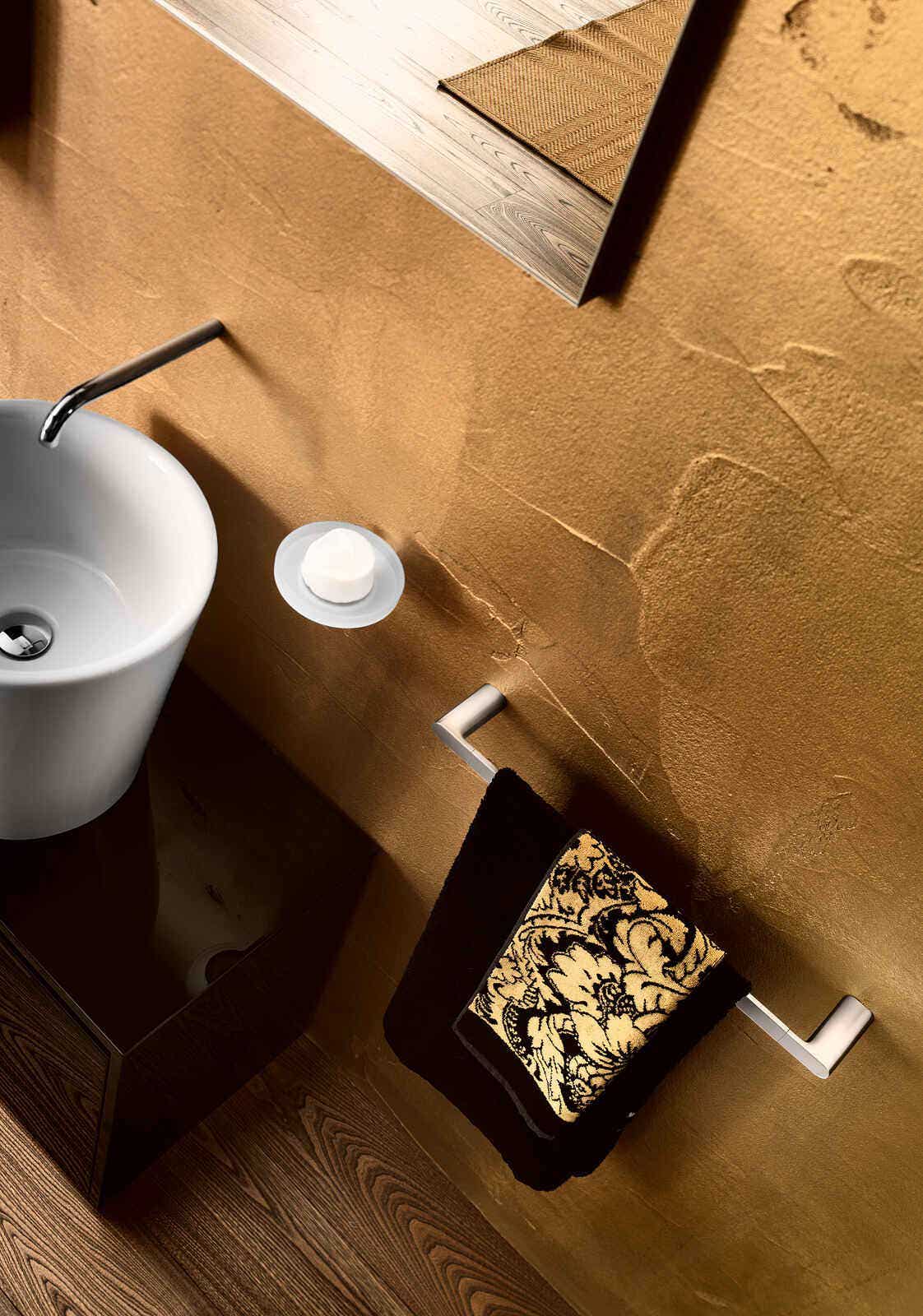 Inda - Porta asciugamani Mito cromo lucido L.33,5 cm