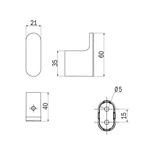 Inda - Appendiabiti Mito nero