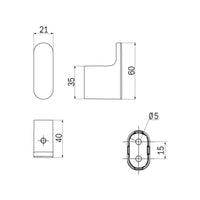Inda - Appendiabiti Mito bianco opaco