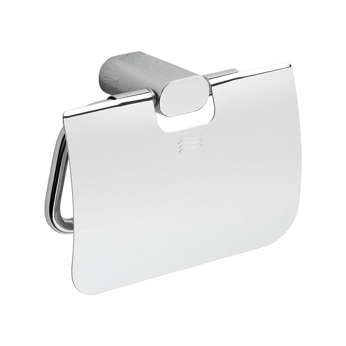 Inda - Portarotolo basculante con coperchio Mito cromo lucido