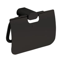 Inda - Portarotolo basculante con coperchio Mito nero opaco