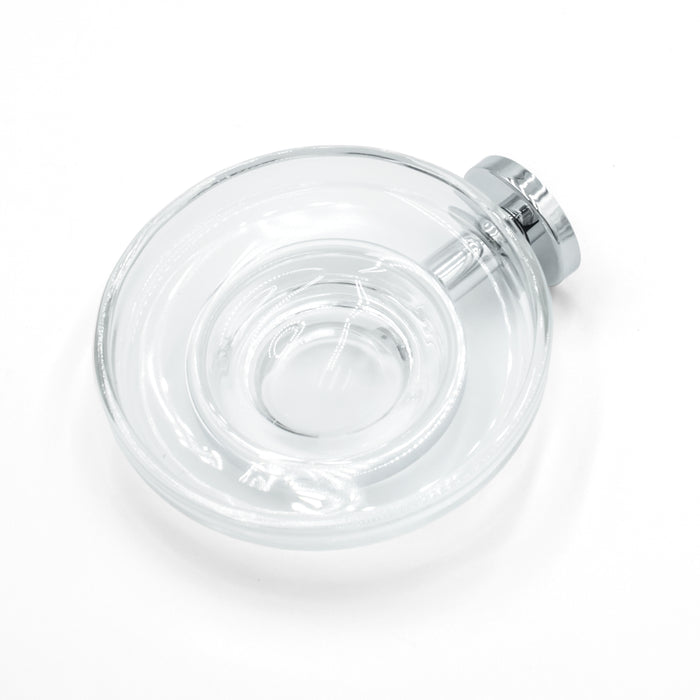 Inda - Portasapone a parete One cromo lucido/vetro trasparente