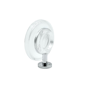 Inda - Portasapone a parete One cromo lucido/vetro trasparente