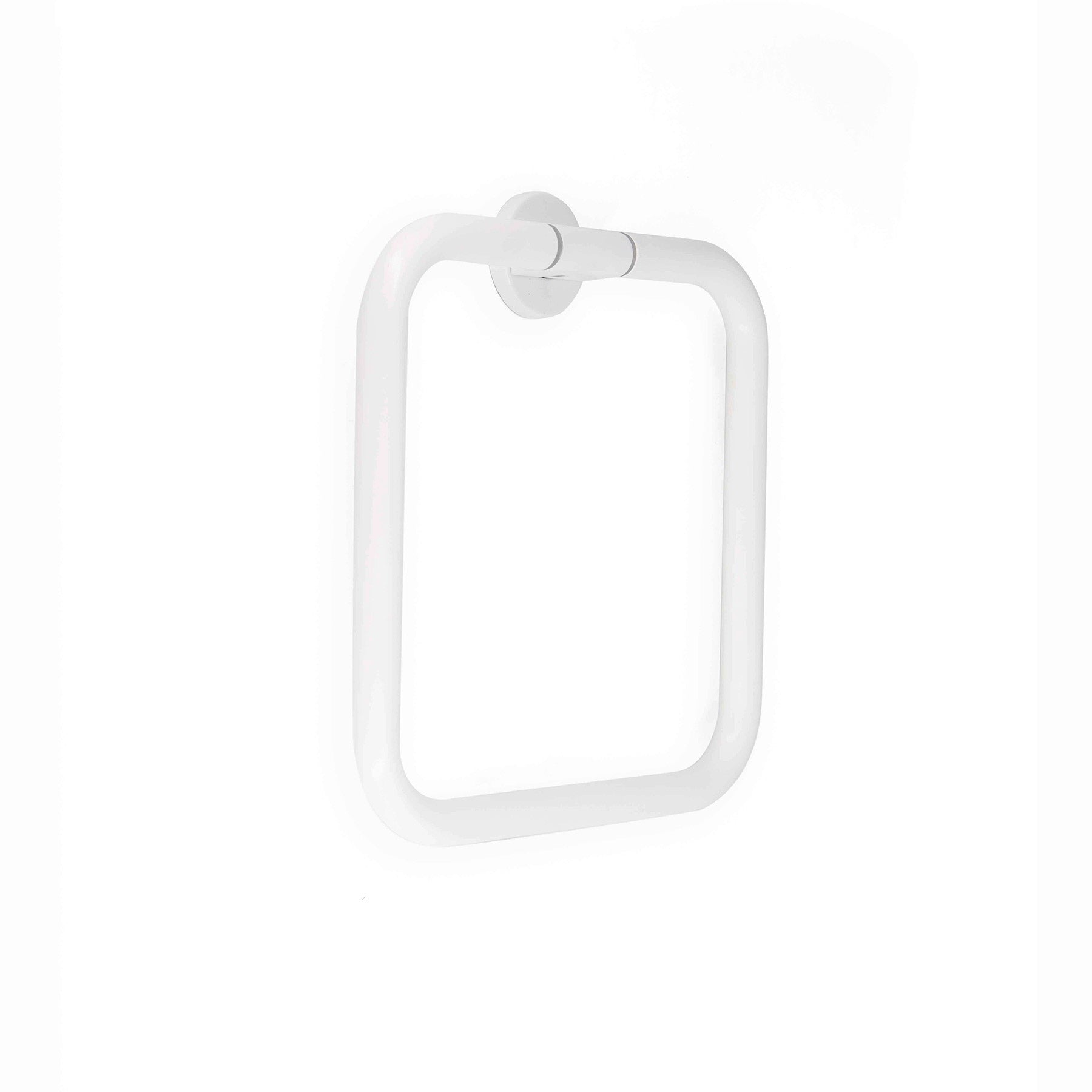 Inda - Porta asciugamani ad anello One bianco opaco