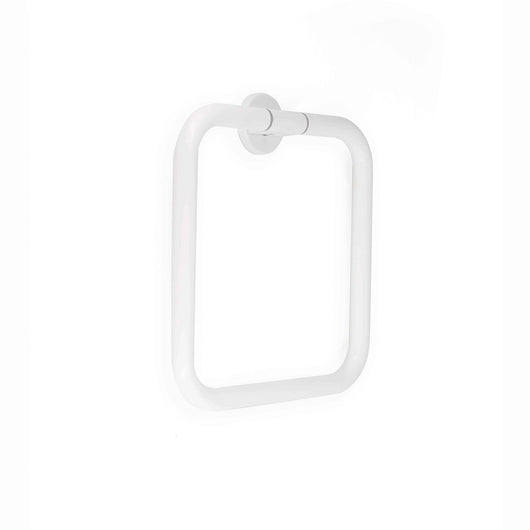 Inda - Porta asciugamani ad anello One bianco opaco