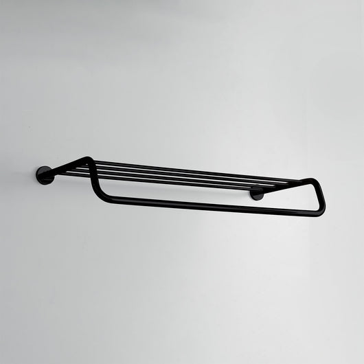 Inda - Porta teli con Porta asciugamani One nero L.65 cm