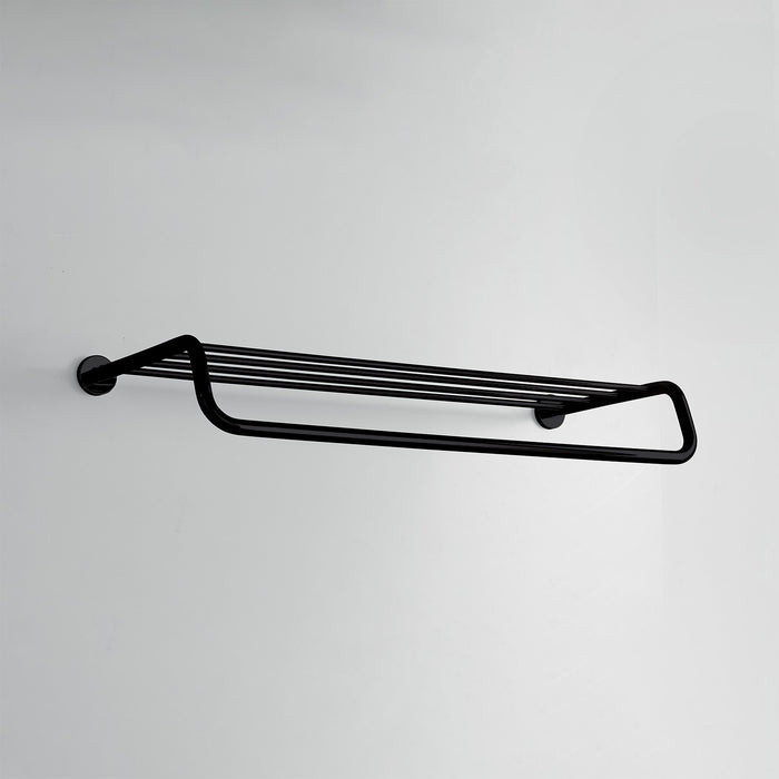 Inda - Porta teli con Porta asciugamani One nero L.65 cm