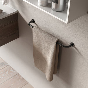 Inda - Porta asciugamani One nero L.85 cm