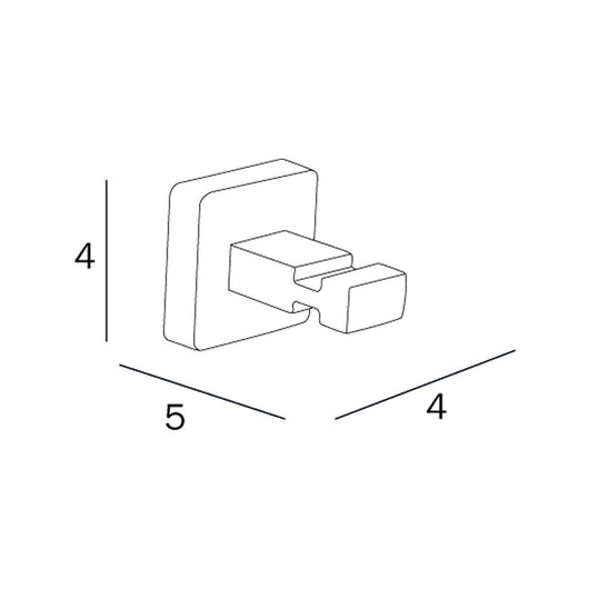 Inda - Appendino Bagno singolo 2900 cromo lucido